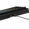Glorious GMMK 3 65% teclado gaming personalizável GLO-KB-GMMK3-65-PB-FOX-W-BLK-US, pre-built, com fios, switches Fox, ANSI US, preto