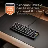 Glorious GMMK 3 65% teclado gaming personalizável GLO-KB-GMMK3-65-PB-FOX-W-BLK-US, pre-built, com fios, switches Fox, ANSI US, preto
