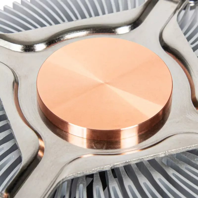 SilverStone SST-NT07-1700 cooler a ar para CPU de perfil baixo, 80 mm, 1500–3600 rpm, preto
