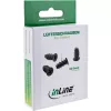 Parafusos para ventoinha InLine 5,0x10,0mm pretos 50 unid.