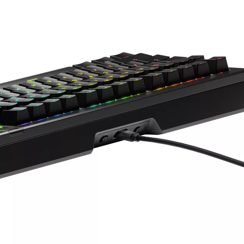 Glorious Gaming GMMK 3 PRO 75% Prebuilt Wired preto - US, com fio, USB, mecânico, QWERTY, RGB LED, preto
