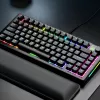 Glorious Gaming GMMK 3 PRO 75% Prebuilt Wired preto - US, com fio, USB, mecânico, QWERTY, RGB LED, preto