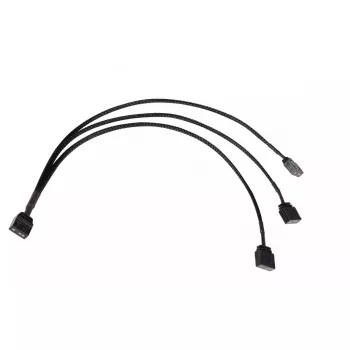 Cabo divisor RGB Alphacool 18708 5V preto 300 mm