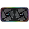 Ventoinha dupla Aerocool ASTRO24 PC 12cm ARGB LED suporte antivibração preto