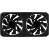 Ventoinha dupla Aerocool ASTRO24 PC 12cm ARGB LED suporte antivibração preto