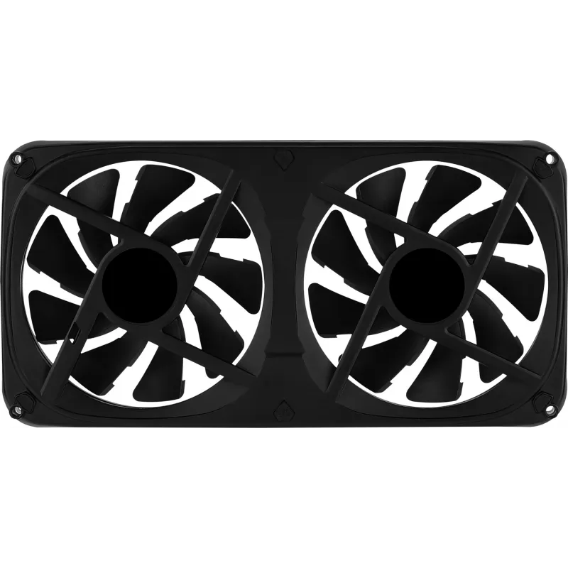 Ventoinha dupla Aerocool ASTRO24 PC 12cm ARGB LED suporte antivibração preto