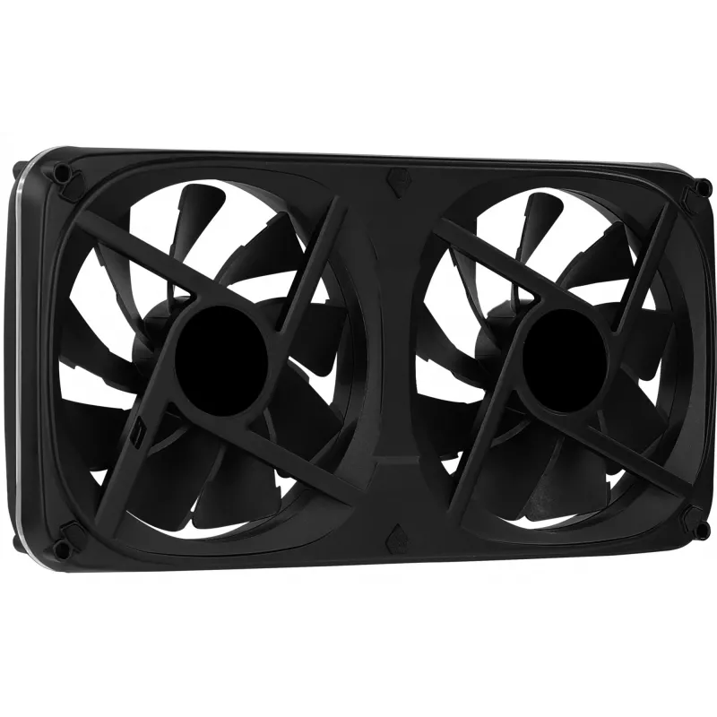 Ventoinha dupla Aerocool ASTRO24 PC 12cm ARGB LED suporte antivibração preto