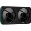 Ventoinha dupla Aerocool ASTRO24 PC 12cm ARGB LED suporte antivibração preto