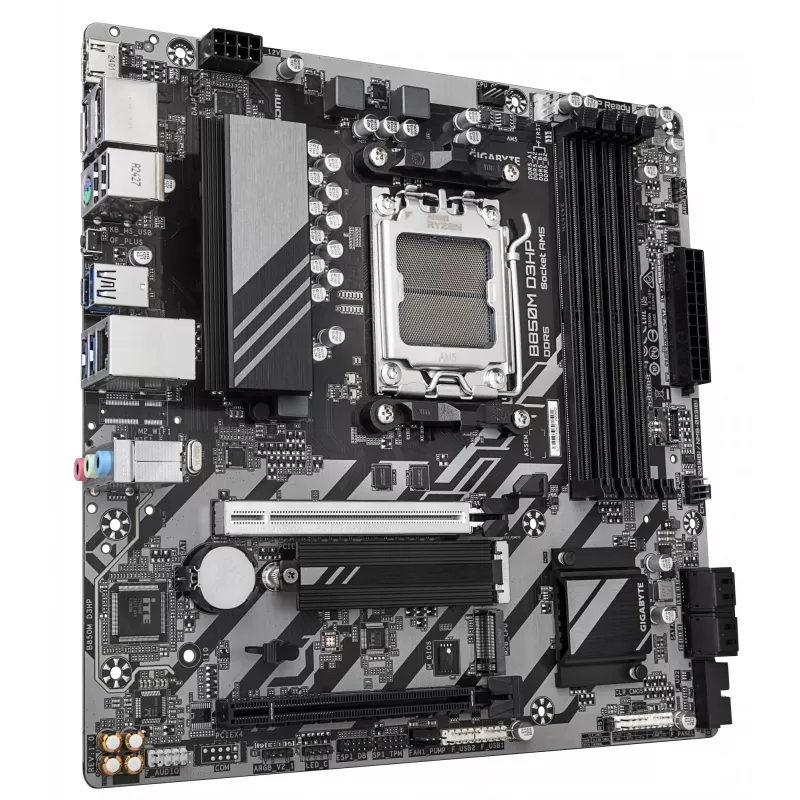 Placa-mãe GIGABYTE B850M D3HP, AMD B850, AM5, Micro ATX