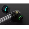 Conector para refrigeração líquida de CPU/GPU BitsPower BP-MBE90RML latão adaptador rotativo de 90° rosca de 1/4 polegadas preto