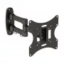 Suporte de parede InLine para TFT/LED/Plasma 58–107 cm (23–42 polegadas) inclinável/rotativo, VESA 100x100–200x200, máx. 30 kg, preto