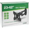 Suporte de parede InLine para TFT/LED/Plasma 58–107 cm (23–42 polegadas) inclinável/rotativo, VESA 100x100–200x200, máx. 30 kg, preto