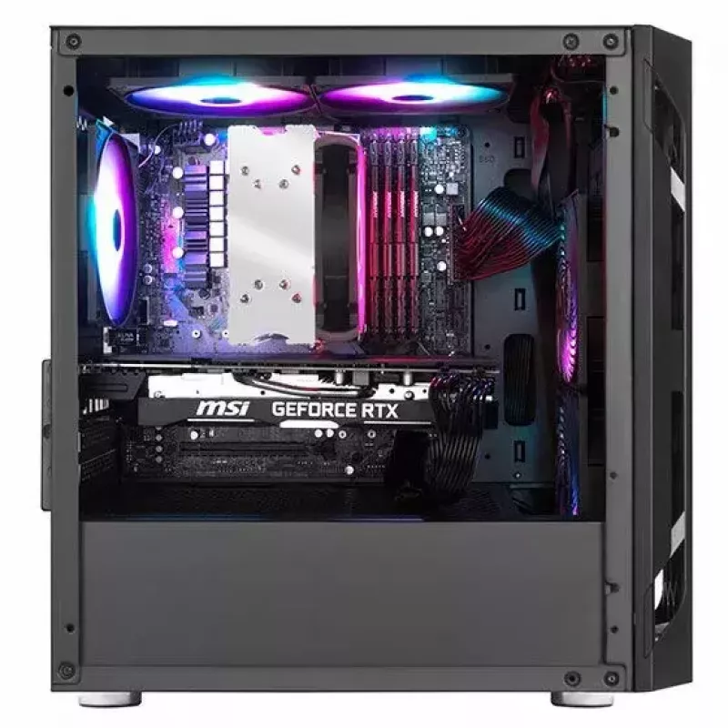 Caixa de PC Silverstone FARA H1M Micro Tower preta