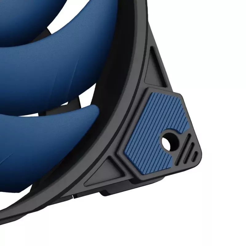 Ventoinha Akasa ALUCIA SC ventoinha para processador 14 cm preta azul rolamento deslizante hidrodinâmico