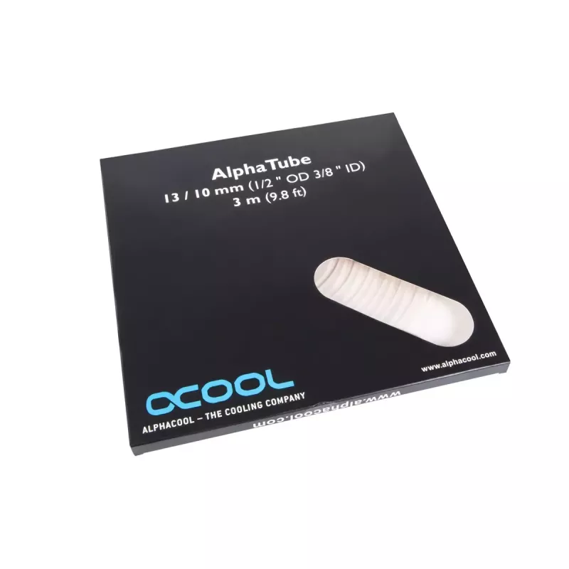 Alphacool AlphaTube HF 17495 tubo flexível 13/10 mm (3/8″ de diâmetro interior), 3 m, ultratransparente