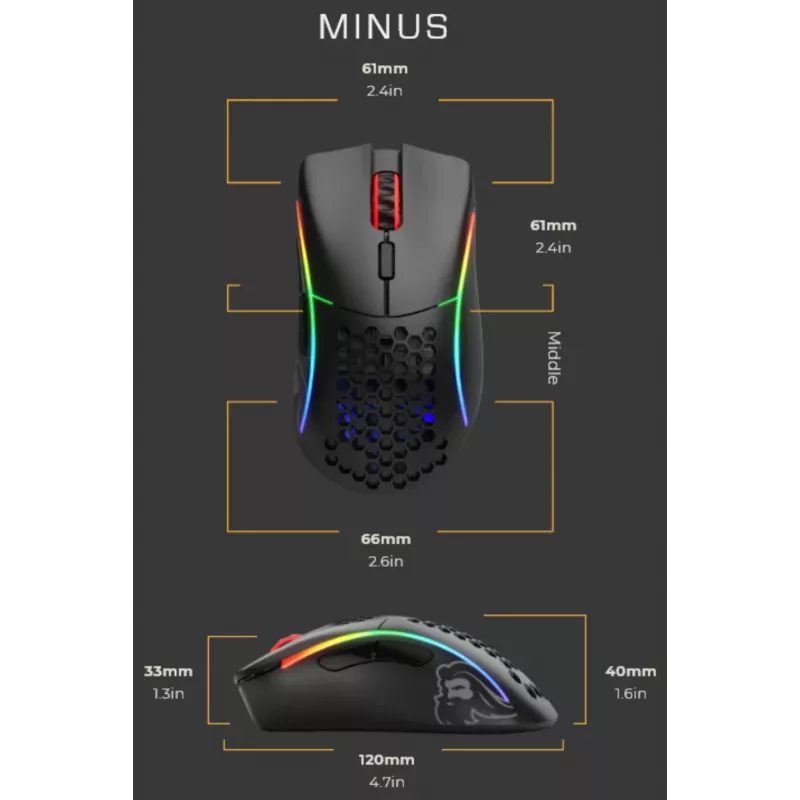 Rato Glorious PC Gaming Race Model D Minus USB Type-A