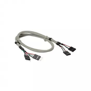 Extensão USB 2.0 InLine interna 2x 4 pinos macho / fêmea, 0,60m