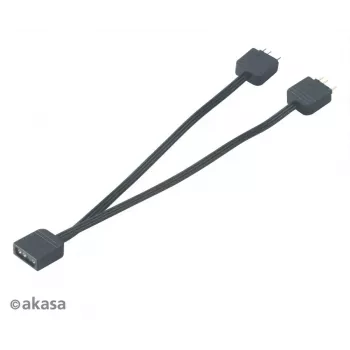 Cabo divisor LED RGB endereçável Akasa AK-CBLD08-12BK