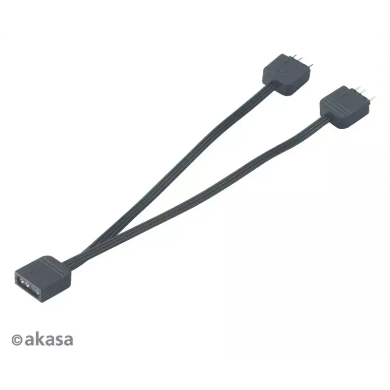 Cabo divisor LED RGB endereçável Akasa AK-CBLD08-12BK
