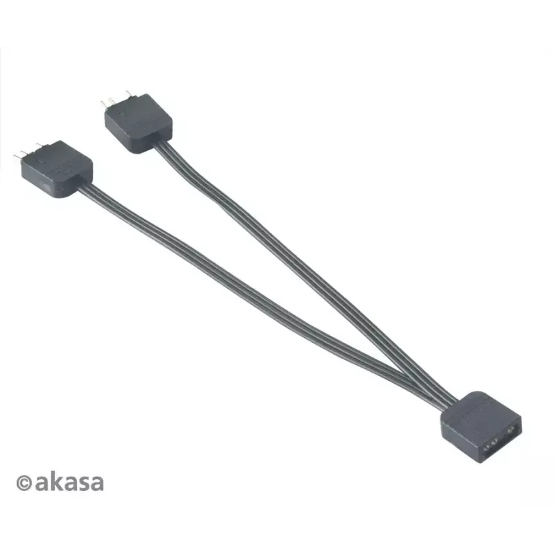 Cabo divisor LED RGB endereçável Akasa AK-CBLD08-12BK