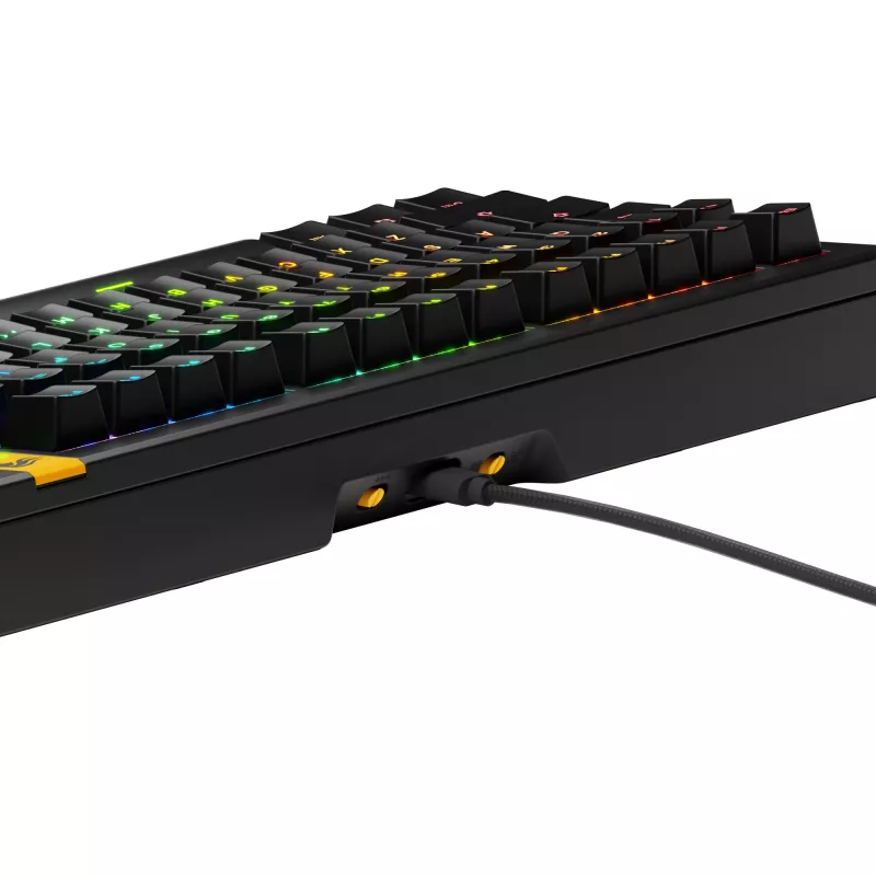 Teclado Glorious PC Gaming Race GMMK 3 HE Prebuilt 75% Mechanical RGB preto