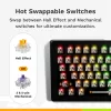 Teclado Glorious PC Gaming Race GMMK 3 HE Prebuilt 75% Mechanical RGB preto