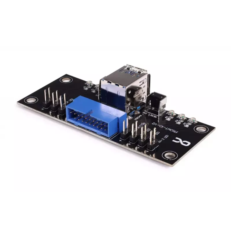 Alphacool ES painel E/S frontal com USB 3.0 e conjunto de cabos para caixas de servidor (25057)
