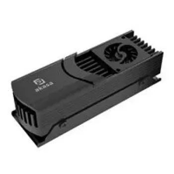 Dissipador para SSD M.2 Akasa Gecko Pro LX A-M2HS04-BK — dissipador de alumínio para unidades M.2 de um lado