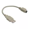 Cabo adaptador USB USB Type-A macho / PS/2 fêmea InLine 33102