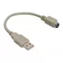 Cabo adaptador USB USB Type-A macho / PS/2 fêmea InLine 33102