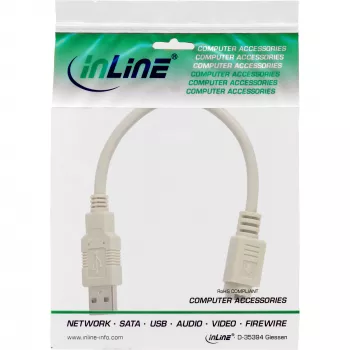 Cabo adaptador USB USB Type-A macho / PS/2 fêmea InLine 33102