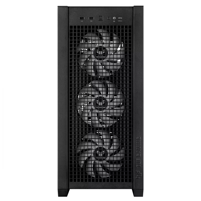 ASUS TUF Gaming GT302 ARGB 90DC00I0-B19000 caixa de PC Midi Tower, E-ATX, vidro temperado, 4 ventoinhas ARGB de 120 mm, preta