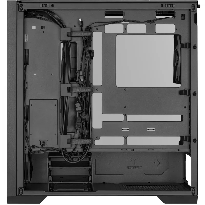 ASUS TUF Gaming GT302 ARGB 90DC00I0-B19000 caixa de PC Midi Tower, E-ATX, vidro temperado, 4 ventoinhas ARGB de 120 mm, preta