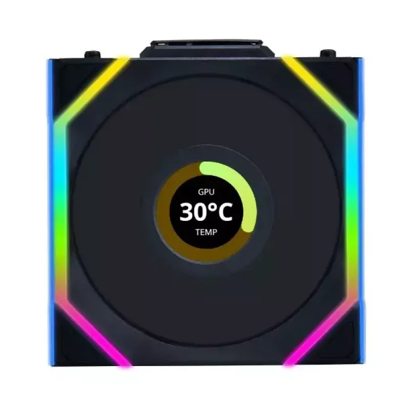 Lian Li UNI FAN SL Wireless LCD 120 G99.12SLLCD1W1B.00 ventoinha de caixa, ARGB, PWM, 120 mm, preta