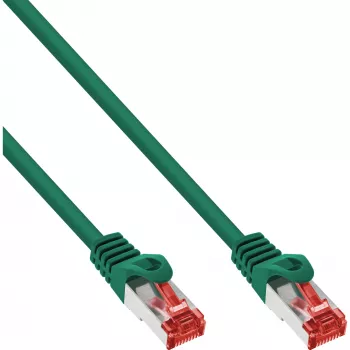 InLine cabo de rede S/FTP PiMF Cat.6 250MHz PVC cobre verde 3m