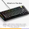 Teclado mecânico Gaming GLORIOUS GMMK 3 PRO HE 75%, com fios, USB, QWERTY, RGB, Preto