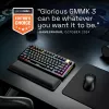Teclado mecânico Gaming GLORIOUS GMMK 3 PRO HE 75%, com fios, USB, QWERTY, RGB, Preto