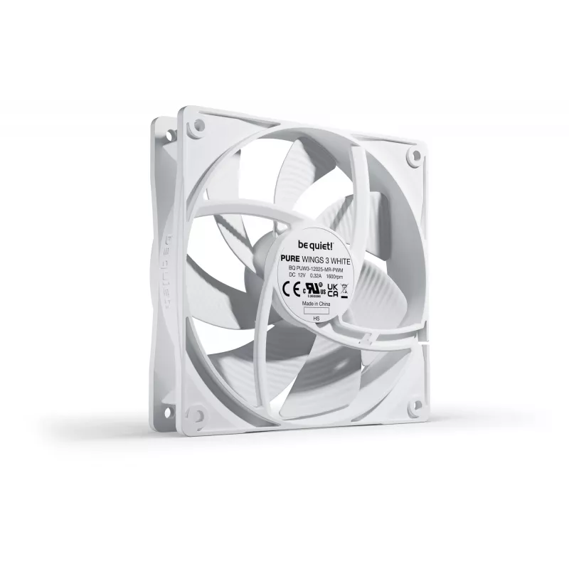 Ventoinha de caixa be quiet! Pure Wings 3 120mm PWM Branco 12 cm 1 unid.