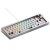 Teclado mecânico GLORIOUS GMMK 3 PRO 65% Barebones com fios Prateado — 65% USB RGB, cabo de 2 m