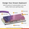 Teclado mecânico GLORIOUS GMMK 3 PRO 65% Barebones com fios Prateado — 65% USB RGB, cabo de 2 m