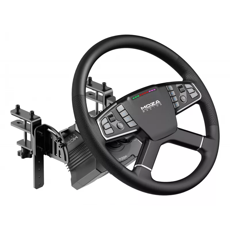 Moza Racing MOZA Trucking Bundle, Volante de corrida, Preto, American Truck Simulator Euro Truck Simulator 2, CE, 470 mm, 310 mm