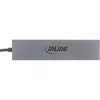 Hub USB 3.2 Gen.2 InLine (10 Gb/s), 4 portas USB-C, OTG, caixa de alumínio