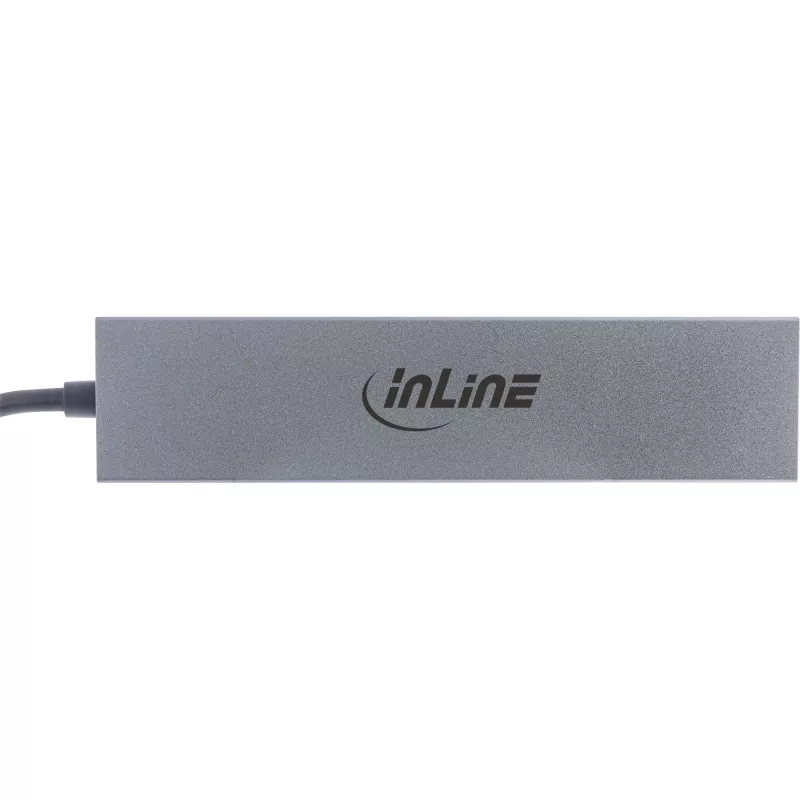 Hub USB 3.2 Gen.2 InLine (10 Gb/s), 4 portas USB-C, OTG, caixa de alumínio