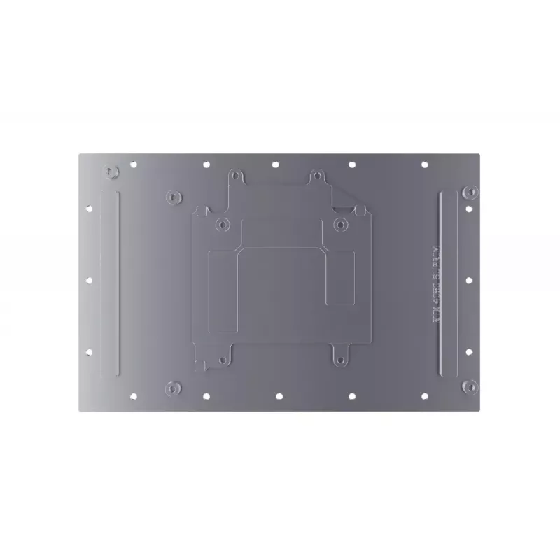 Bloco de água + backplate Alphacool Eisblock Aurora acrílico alumínio cobre transparente