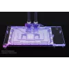 Bloco de água + backplate Alphacool Eisblock Aurora acrílico alumínio cobre transparente