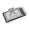 Bloco de água + backplate Alphacool Eisblock Aurora acrílico alumínio cobre transparente