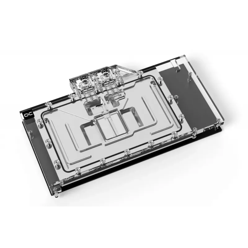 Bloco de água + backplate Alphacool Eisblock Aurora acrílico alumínio cobre transparente