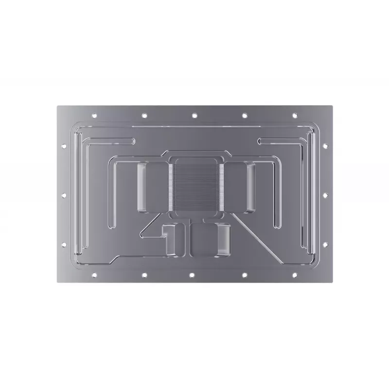 Bloco de água + backplate Alphacool Eisblock Aurora acrílico alumínio cobre transparente