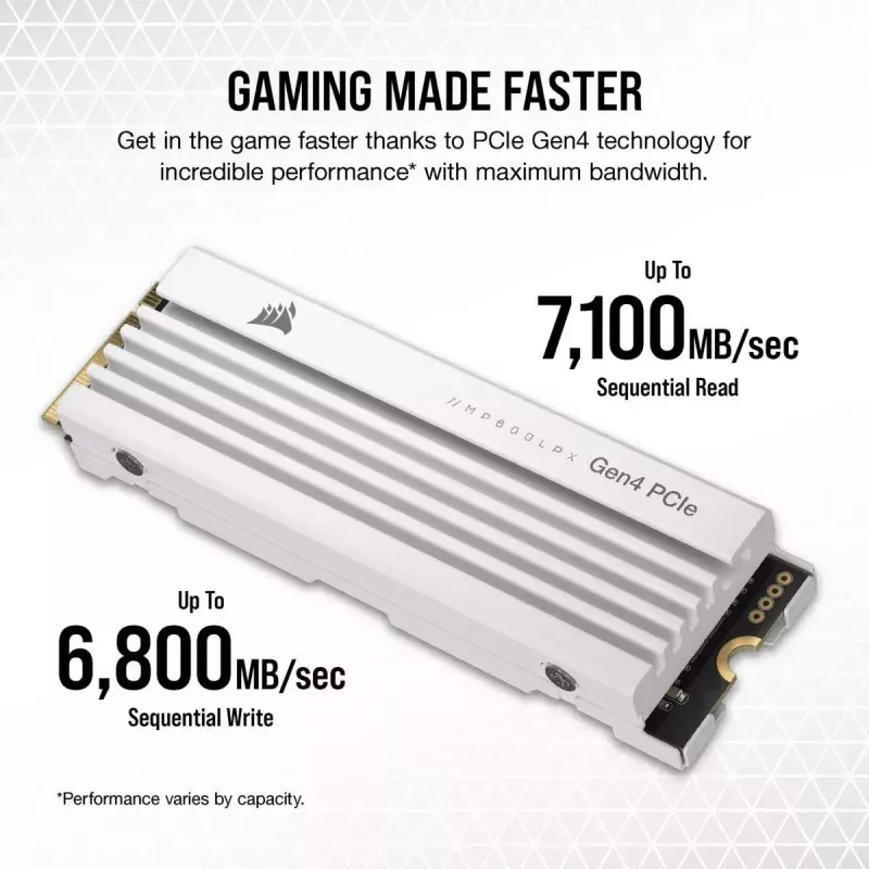 Disco SSD Corsair 2 TB M.2 PCI Express 4.0 MP600 PRO LPX