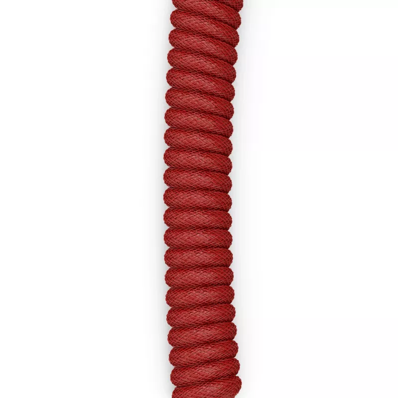 Cabo USB espiral GLORIOUS para GMMK Crimson Red — cabo de teclado removível, design em espiral